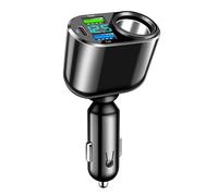 Cargador Coche Carga Rapida, 4 in 1 Cargador Mechero Coche USB, 66 W Fast Charging Type C PD 30 W, Multi-Socket Cigarrillo Lighter Socket, Dual 3,1A Car Cigarrillo Adapter para iPhone, iPad, Android