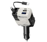 Cargador Coche Carga Rápida,66W Cargador de Coche 4 en 1,Cable de Carga Light-Ning, Type-C Retráctil de 80CM,Adaptador de Mechero de Coche con USB-A USB-C,Compatible con iPhone, Google Pixel, Galaxy