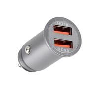 Cargador Coche Carga Rapida, USB Mechero Coche - Doble Puerto 36W, Universal 12-24V, Cargador Móvil para Coche, para iPhone, Samsung, Huawei, iPad, AirPods, Switch, Etc