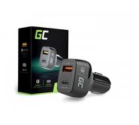 CARGADOR COCHE CELDA VERDE USB-C 30W PD + USB