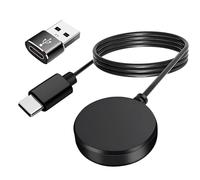 Cargador Compatible con Samsung Galaxy Watch 7, 6/6 Classic, 5/5 Pro, 4/4 Classic, Active 1/2, Galaxy Watch Ultra/Fe, Cargador Reloj Inteligente Magnético Cable de Carga USB-C con Adaptador USB