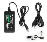 Cargador Compatible con Sony PSP 1000 2000 3000 y PSP Street, Fuente Alimentación 5V 2A con Cable de 1 Metro, Adaptador de Corriente de Pared para Consola Portátil, Carga Segura y Estable Casa y Viaje