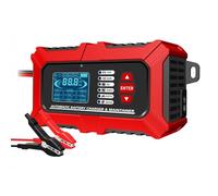 Cargador, comprobador mantenedor de batería inteligente 3 en 1 para coche,12V 6A Reacondicionador de pulsos baterías vehículos eléctricos,moto,cortacéspedes,marinas,LiFePO4,AGM,GEL plomo-ácido 2-200Ah