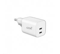 Cargador Universal PD 2x Tipo-C 35W (Blanco) - COOL