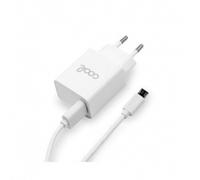 CARGADOR COOL MICRO USB 3 AMP WHITE CABLE