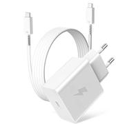 Cargador Corriente Rápido 60W para Samsung S26 Ultra,45W 25W USB C Cargador Rápido y Cable USB C 1 M para Galaxy S26+/S26/S25/S24/S23/S22/S21/S20/A17/A16/A37/A57/A56/A36/Z Flip7/Z Fold7/Tab S10 blanco