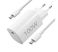 Cargador de 100W USB C GaN para Xiaomi Poco M8 Pro F8 Ultra F8Pro 17Promax, para Redmi Note 15 Pro/K90 K90Promax K80 Ultra, cargador rápido USB C GaN 100W cargador con cable 1M 6A tipo C