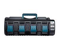 Cargador de 18 V 4 puertos DC18SF repuesto para baterías de litio Makita de 14,4 V-18 V BL1830 BL1840 BL1850 BL1860 BL1815 BL1430 Hiesuan cargador rápido USB, reemplazar DC18RD DC18RE DC18RC