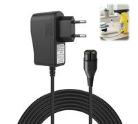 Cargador de 5,5 V Compatible con Kärcher WV50/WV60/WV70/WV2/WV1 Plus/WV-2 Plus, WV-2 Premium/WV5/WV5 Plus N/WV Black Edition y KV4 Cargador para limpiacristales y Adaptador de Red con Cable de 15 m