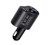Cargador De Automóvil Retráctil | Adaptador De Cargador De Automóvil USB C 54W 12V COCLELOR USB [ 36W+QC 18W] 60W USB C Cable PD3.0 Cargo Cargo CIROTO Liger CIROLED Carrero para 16 Pro SAMS