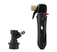 Cargador de barril de CO2, cargador de barril de mano para presurización de barril de cerveza casera (Negra)