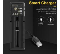 Cargador de batería 18650 26650 USB inteligente de níquel-hidrógeno AA AAA 21700