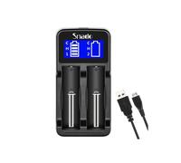 Cargador de batería Accu, cargador de batería LCD para baterías 18650, 18500, 18350, 17670, 17500, 16340, 14500, 10440 de 3,7 V