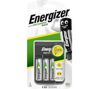 Cargador de batería Base USB básico. Energizer Recharge. Versátil, Cargador de baterías Recargables AAA y AA Incluye 2 baterías AA Incluidas. Carga en 12 Horas
