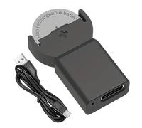 Cargador de batería con botón USB - Cargador universal de batería con luz LED | Ligero, Portátil, Fácil de Usar | Recarga Baterías, CR2016, CR1632, CR2025 sin residuos