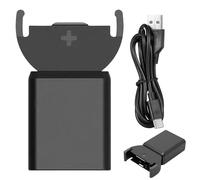 Cargador de batería con botón USB, Cr Coin Coin Coin, compatible con baterías recargables de litio, 3,8 x 2,4 cm, ligero, compacto, fácil de usar para casa