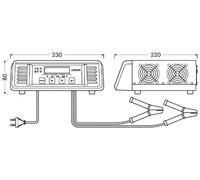 Cargador de batería con visualización LCD con función de test de batería OSRAM