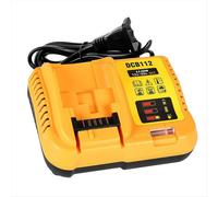 Cargador de batería DCB112 de repuesto para Dewalt de 12 V y 20 V máx. de litio con enchufe europeo
