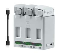 Cargador de batería de 100 W para DJI Lito 1/Lito X1, concentrador de carga bidireccional, estación de carga rápida, gestor de carga de 3 ranuras con cable USB-C para accesorios de dron Lito 1/X1