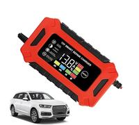 Cargador de batería de 12 V, Cargador batería Coche portátil | Mantenedor Inteligente 12 V y 6 A, con compensación Temperatura baterías Iones Litio