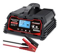 Cargador de batería de 20 A, 12 V/24 V, cargador de batería inteligente de plomo ácido, cargador de batería de coche LiFePO4 de 12 V, mantenedor automático de batería para coche, motocicleta