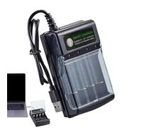 Cargador de batería de 4 bahías - Cargador de batería inteligente para el hogar AA AAA, AAA | Cargador de batería Estación de carga de batería con indicador para baterías alcalinas de 1,5 V