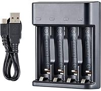 Cargador de batería de 4 Ranuras para baterías AA/AAA Cargador de batería de níquel - hidrógeno Cargador de batería USB versión Profesional