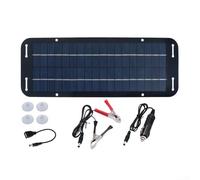 Cargador de batería de 60 W con panel solar de 12 V para caravana, furgoneta, RV, remolque, marino, cargador portátil impermeable IP65, cargador de goteo solar para batería de coche, 335 x 125 x 3 mm