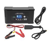 Cargador de batería de coche, 36 V, 18 A, 48 V, 13 A, cargador de batería con pantalla digital, pinzas de cocodrilo, desulfador para baterías de litio LiFePO4 y baterías de plomo-ácido