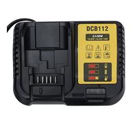 Cargador de Batería de Litio Cargador de Batería de Larga Duración Indicador LED Protección contra Sobrecalentamiento para 12V 20V MAX DCB112