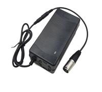 Cargador De Batería De Litio De 36V, 42V, 4A, For Paquete De Batería De Litio De 36V Con Enchufe/conector XLR De 3 Pines(Dock add UK adapter)