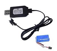 Cargador de batería de litio USB - 7.4V 1000MA Cable de carga rápida, convertidor de adaptador automático | Cable de fuente de alimentación para RC Drone Airplane Vehículo de juguete SM-2P SM-3P SM-4P