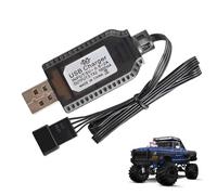 Cargador de batería de litio USB | Cable de carga rápida de 7,4 V 1000 mA para batería de juguete | Batería de litio para avión RC SM-2P SM-3P SM-4P, la carga de la batería del Drone se adapta Teksome