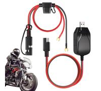 Cargador de batería de motocicleta - Mantenedor portátil inteligente USB de 12 V | Mantenedor de batería para coche al aire libre, , automóvil, remolque, , ATV y tractor