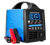 Cargador de batería de plomo ácido de 12 V y 24 V, resistente, mantenedor automático inteligente de batería de 0 a 15 A, cargador de goteo con reparación, apagado automático, modo invierno y verano