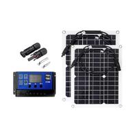 Cargador de batería del panel solar flexible 500W/1000W 12V con | Controlador: banco de energía solar for teléfono, automóvil, yate, vehículo recreativo(2PC with Controller)