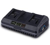 Cargador doble - SCHEPPACH - 2,4 A - SDBC2.4A - Carga simultneamente dos bateras Li-ion de la gama Scheppach 20V IXES