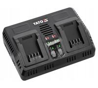 Yato, modelo yt-828499, cargador doble, ideal para baterías de herram