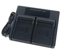 Cargador de batería dual para JVC BN-VF707 BN-VF707U BN-VF707US BN-VF714 BN-VF714U BN-VF714US BN-VF733 BN-VF733U BN-VF733US LY34647-002B Everio GZ-MG GR-D GZ-MG Series