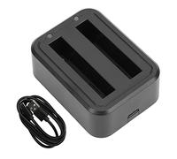 Cargador de batería Dual para un X3 - Carga rápida de Tipo C, Carga simultánea Dual, diseño de protección de Seguridad, Luces indicadoras para el Estado de Carga, Compacto y