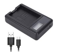 Cargador de Batería EN-EL14, Estación de Carga de Batería de Cámara Inteligente Portátil de una Sola Ranura USB con Pantalla LCD para Nikon D5100 D3100 D3200 D3300