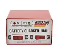 Cargador de Batería Inteligente Automático para Coche de Metal Aramox, Máquina de Reparación de Carga Rápida para Mantenimiento de Batería de Coche, Enchufe Europeo Rojo Ajustable de 6 V 12 V 110-220