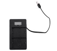 Cargador De Batería Lp-E6 Lcd Dual Para 5Ds R 5D Mark Ii Iii 6D 7D 80D Cámara