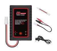 Cargador de batería N8 NiMH NiCd para baterías de 2 a 8 s, Cargador Inteligente RC de 1 A/2 A con Conector Tamiya y Pinzas de cocodrilo para Coches RC, maquetas de Barcos, Drones y Airsoft