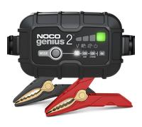NOCO GENIUS2: Cargador Inteligente de baterías 2A 6V/12V - Mantenedor automático y desulfatador - Protección contra sobrecarga y compensación térmica - para baterías de Plomo y Litio