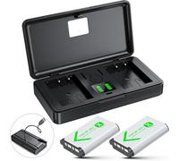 Cargador de batería NP-BX1 (1240 mAh) (incluyendo baterías de remolque) compatible con Sony RX100M1/M2/M3/M4/M5/M6/M7 DSC-HX350 HX400 HX90 HX60 HX300 HX50 RX1 RXTR RX1R2 WX3000 WX35. 0