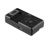 Cargador de batería para cámara, Cargador USB - Estaciones de Carga de baterías para cámaras,Cargador de Viaje pequeño Negro, reemplazo del Cargador de Pared, Cargador de teléfono móvil para c