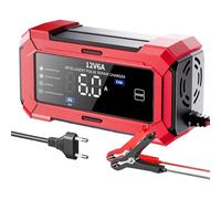 Cargador de Batería para Camiones - Cargador Automático de Batería de 12 Voltios para Automóviles,Carga Rápida Mantenedor Automotriz para Viajes Marino Cuidado Diario Viajes por Carretera Moto Camión