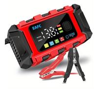 Cargador de batería para Coche EAFC con Pantalla a Color de 12 V y 6 A, Inteligente, de Mantenimiento de batería, para baterías de Plomo-ácido y Lifepo4