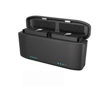 Cargador de batería para Insta 360 X6, funda de carga rápida para accesorios de batería Insta 360 X6, hub de carga bidireccional con pantalla LCD/ranuras para tarjetas SD/cable de carga